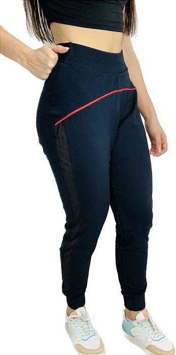 Calça Jogger Feminina com Detalhe Lateral Estilo do Corpo
