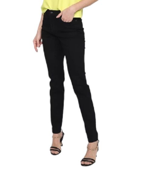 Calça Jeans Super Skinny Dzarm Cintura Baixa Feminina - Preto