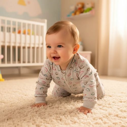 Macacão em Moletom Estampado Bebê Menina Kely Kety