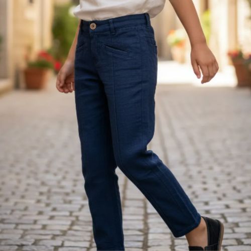 Calça Infantil Menina Em Sarja PUC