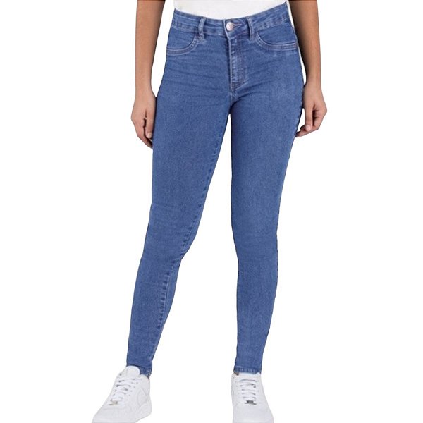 Calça Jeans Stretch Feminina Skinny Cintura Média  Enfim