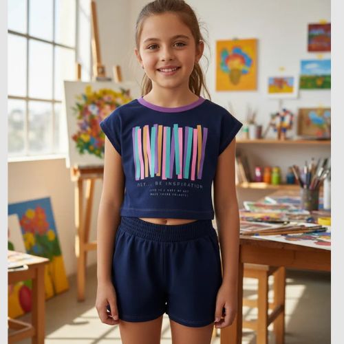 Conjunto Feminino Hey Be Inspiration Kely Kety Shorts Moletinho