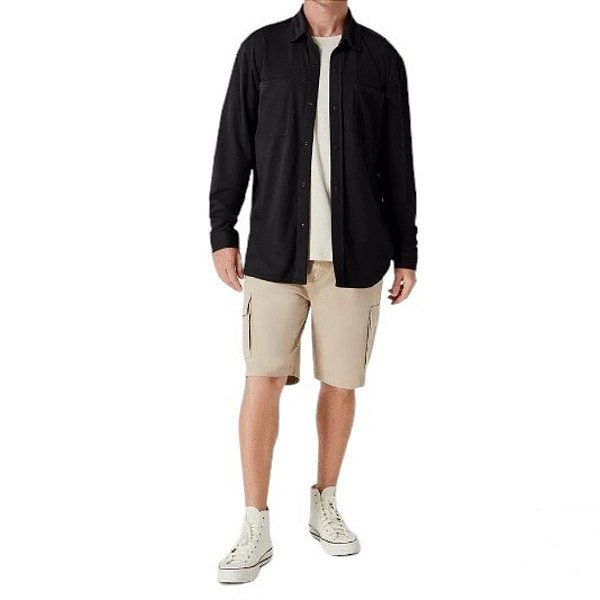 Camisa Manga Longa Masculina Comfort Texturizada -  Hering