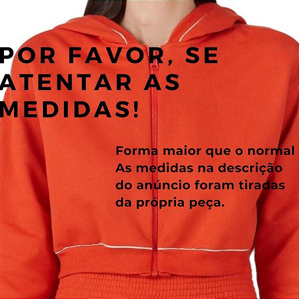 Jaqueta Feminina Cropped em Moletom com Capuz Malwee