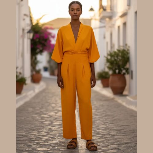 Macacão Feminino em Viscose Laço Frontal- Malwee