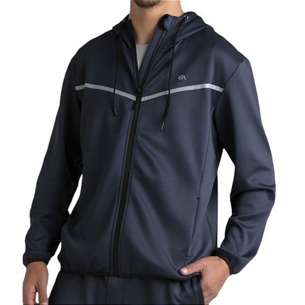 Jaqueta Slim Masculina Em Neoprene C/ Capuz - Enfim