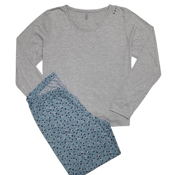 Pijama Longo Plus Size Femino S4