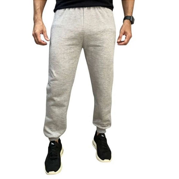 Calça de  Moletom Flanelado C/ Punho e Bolso Traseiro -Cativa