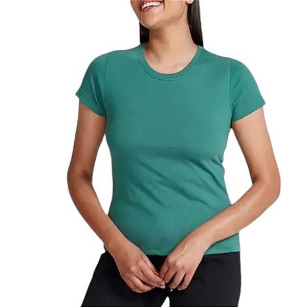Blusa Básica Feminina Manga Curta Slim- Hering