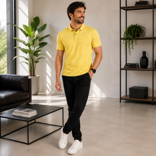 Camisa Polo Masculina Slim - Enfim