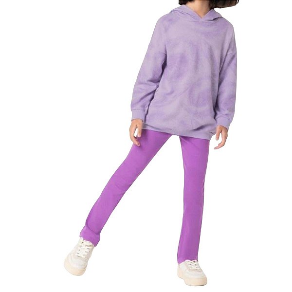 Calça Infantil Menina Boot Cut Em Ribana Malwee Kids
