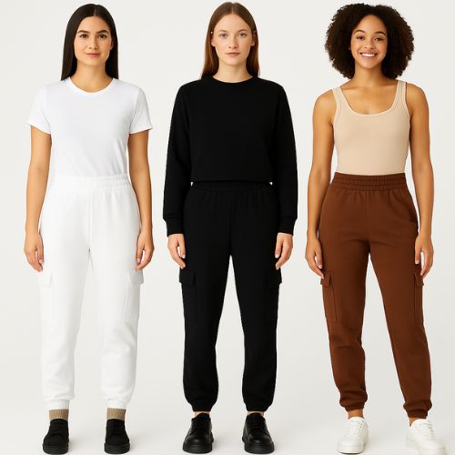 Calça Moletom Cargo Flanelado Feminino - Malwee