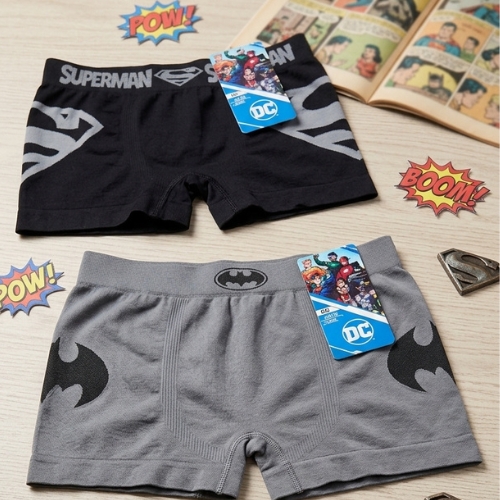 Cueca Boxer Infantil em Poliéster Estampas Heróis - Altomax