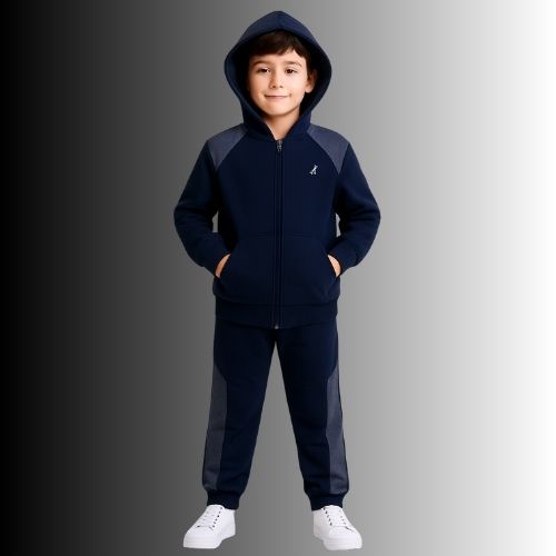 Conjunto Moletom Infantil Masculino com Capuz e Bolso Canguru Rei Rex