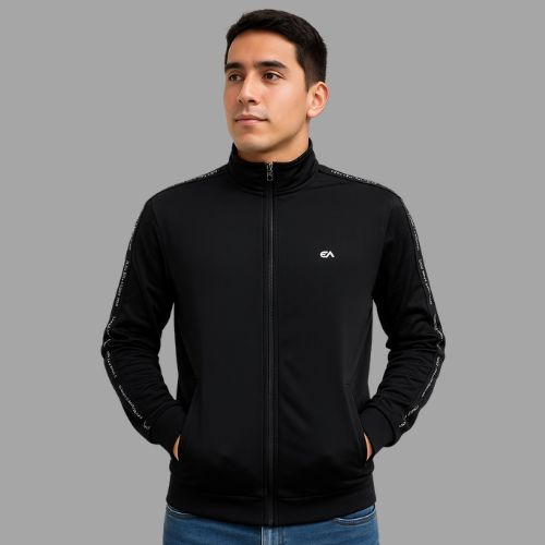 Jaqueta Masculina Regular em Poliéster com Forro Flanelado Enfim