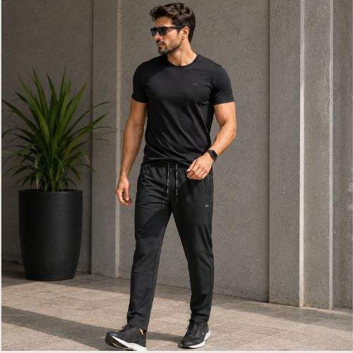 Calça Runner Masculina Active Bolso Tafetá Enfim