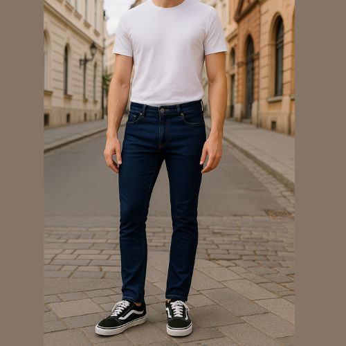 Calça Jeans Masculina Skinny  Azul Escuro Hering