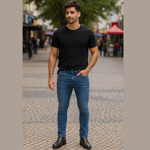 Calça Jeans Masculina Skinny  Hering