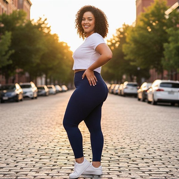 Calça Legging Sem Costura Selene Feminina Cós Alto TAMANHO GG