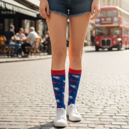 Meias Coloridas Cano Alto – Desenhos e Super-Heróis