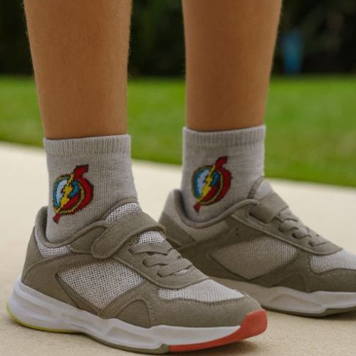 Kit 2 Pares de Meias 28/33 Kids Cano Curto Flash Sortidos