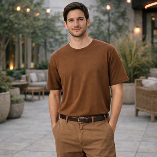 Camiseta Básica Masculina em Algodão Peruano Hering