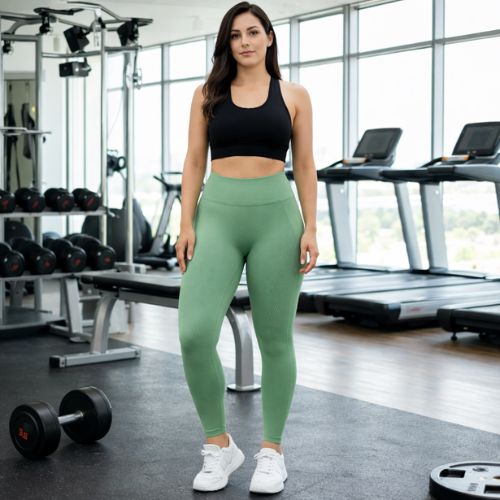 Calça Legging Selene Feminina Cós Alto para Treino e Dia a Dia