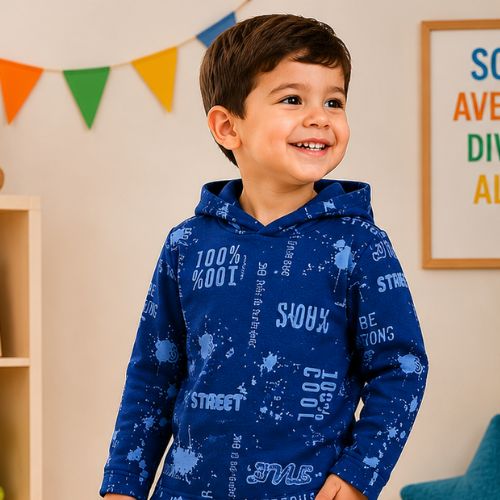 Conjunto Infantil Moletom com Capuz Menino Inverno Rei Rex