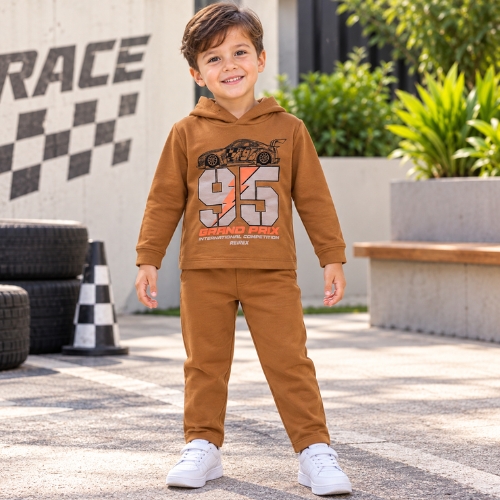Conjunto Menino Moletom Com Capuz Rei Rex