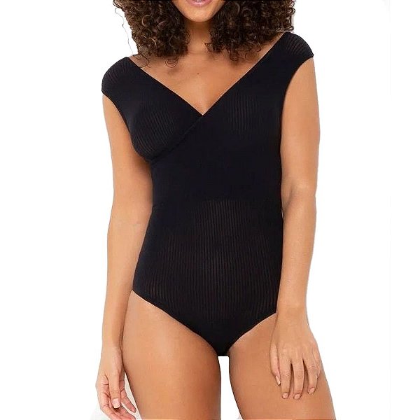 Body Trifil Transpassado Preto