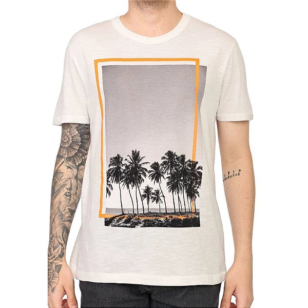 Camiseta Marculina Estampada 4EEZ Hering