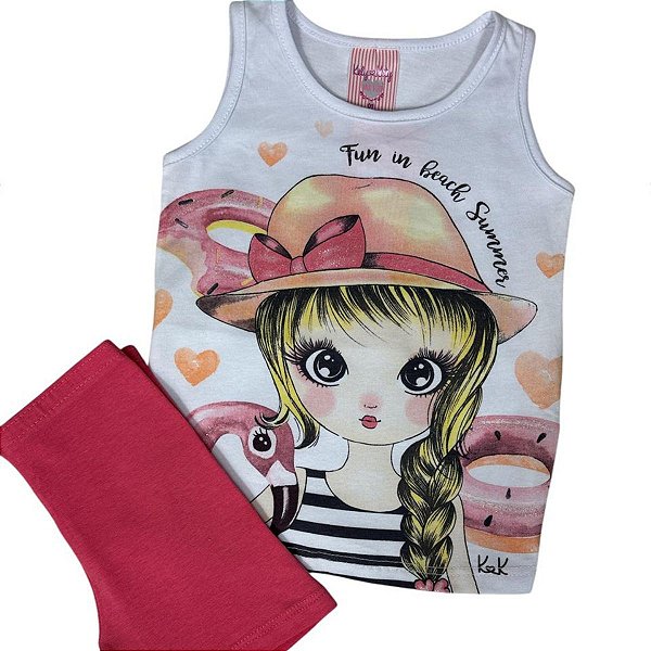 Conjunto Infantil Regata e Shorts 11932134 Kely & Kety