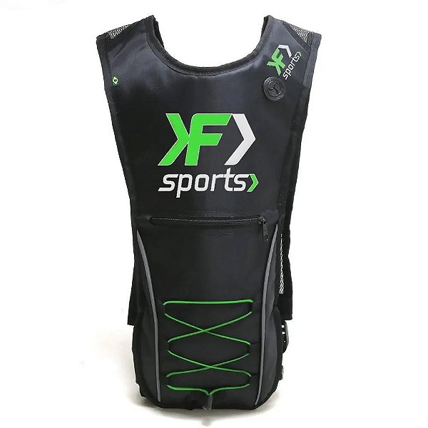Mochila de Hidratação F Sports para Ciclismo com Refil – Verde