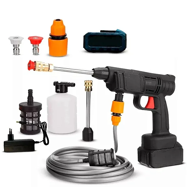 Lava Jato Portátil Alta Pressão Recarregável com Bateria – Vap 01Smart