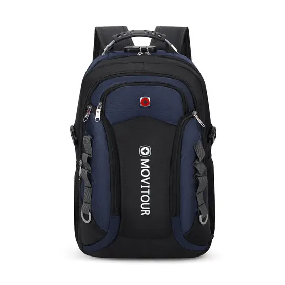 Mochila Unissex Notebook Movitour Venture – Cadeado, USB, Fone e Capa de Chuva