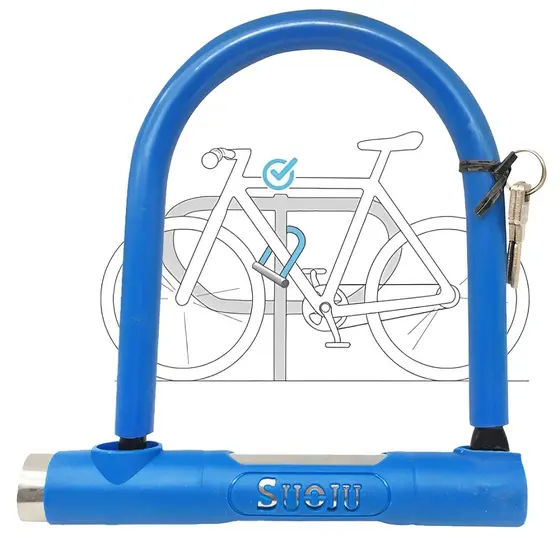 Corrente com Cadeado Trava U Kade – Segurança para Bicicletas e Motos