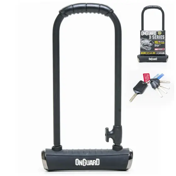 Cadeado U-Lock OnGuard Pitbull 8002 – Segurança Reforçada para Bicicletas e Motos