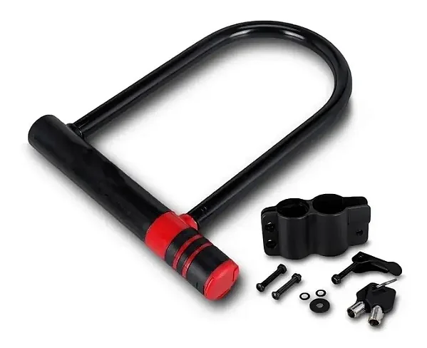 Cadeado U-Lock Tools 180x320 em Aço – Segurança para Bicicletas e Motos