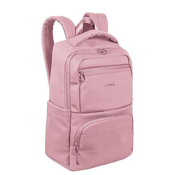 Mochila Sestini Hydroblock F Rosa para Notebook 15,6 polegadas