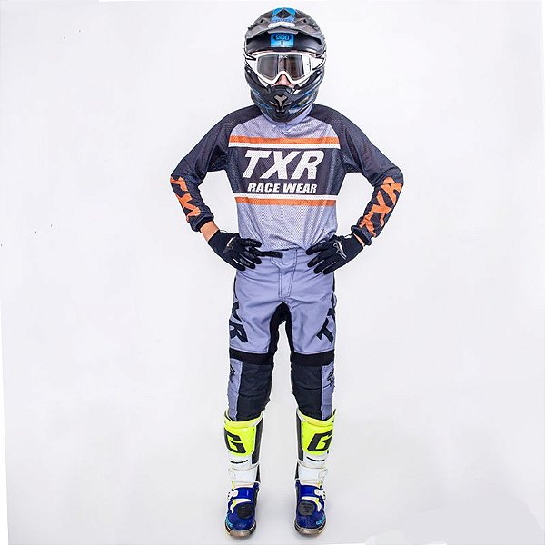 Conjunto TXR Enduro Cinza
