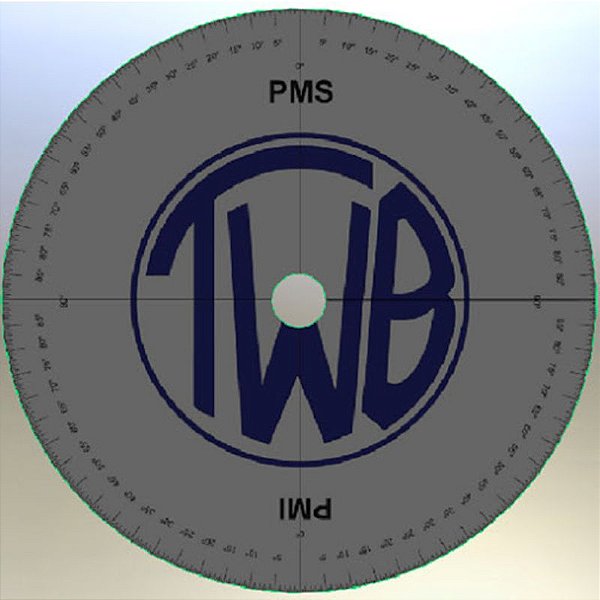 Disco de Graus TWB para Enquadramento do Comando