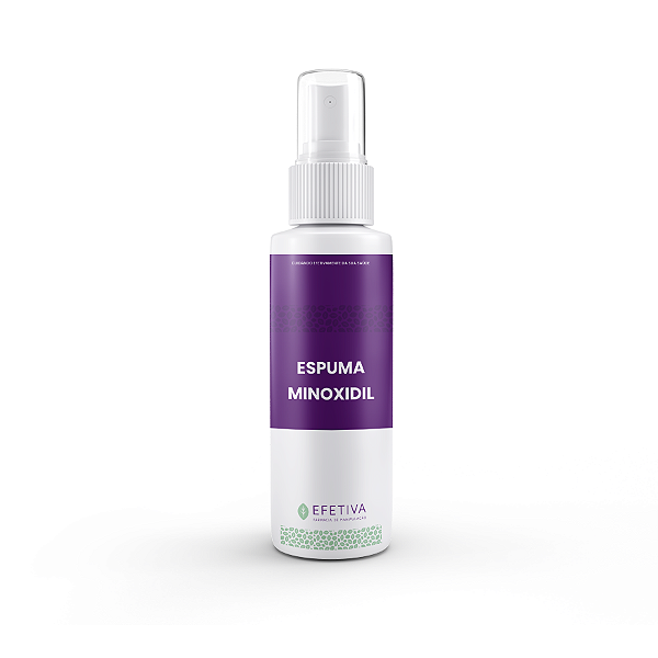 Espuma de Minoxidil 5% - Sem Enxágue Combate a Queda de Cabelo