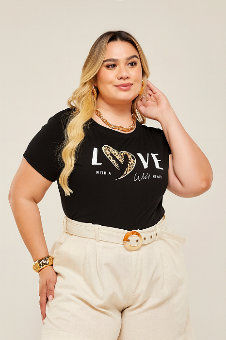TSHIRT VISCOLYCRA PLUS SIZE - LOVE