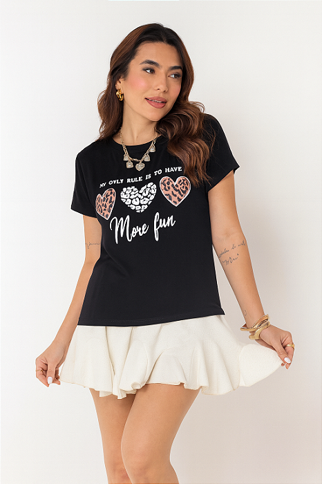 TSHIRT VISCOLYCRA SLIM - MORE FUN