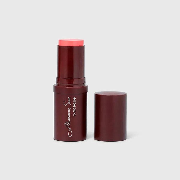 BLUSH EM BASTÃO CORAL MARIANA SAAD BY OCEANÉ - BLUSH STICK CORAL KISS 14g