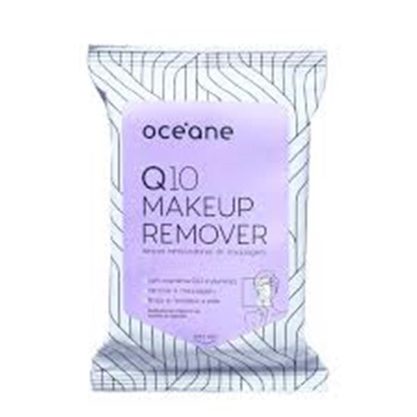 LENÇOS REMOVEDOR DE MAQUIAGEM OCÉANE Q10 MAKEUP REMOVER 20UN
