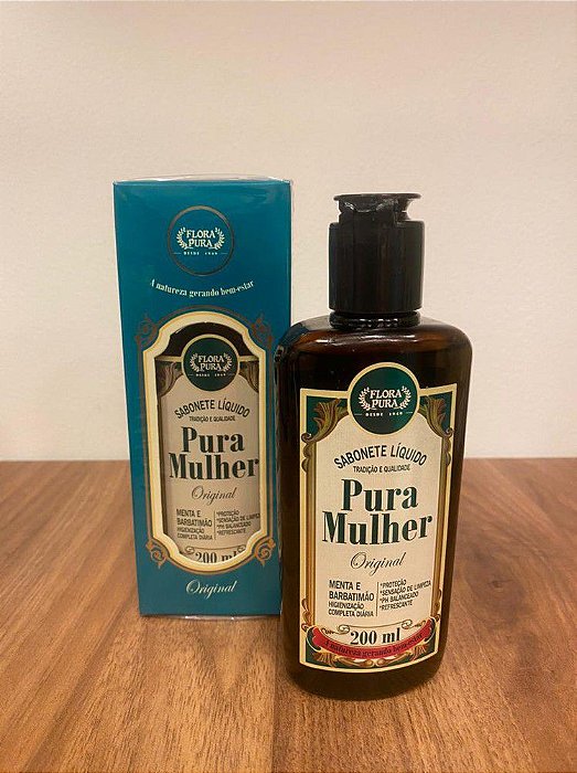 Sabonete Líquido Íntimo Feminino - Menta e Barbatimão 200ml