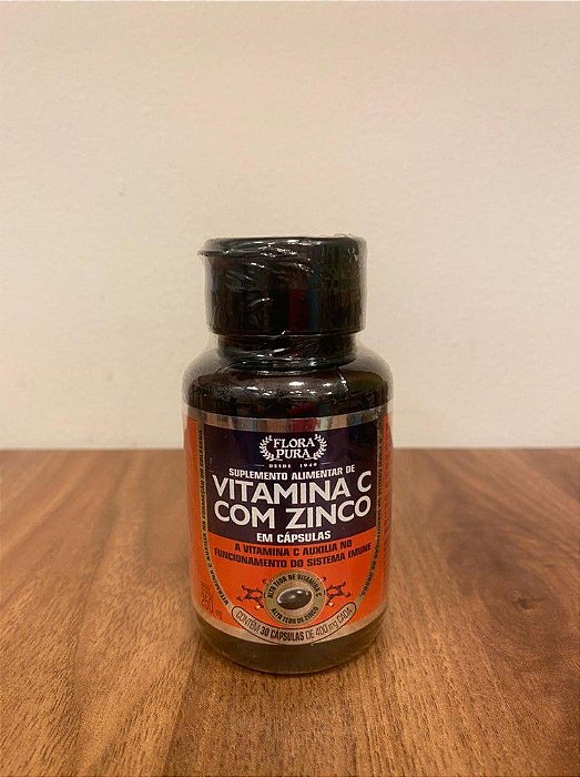 Vitamina c com zinco - 250mg Empório Flora Pura 250mg