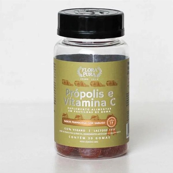 Própolis com Vitamina C em Gomas - Suplemento Alimentar
