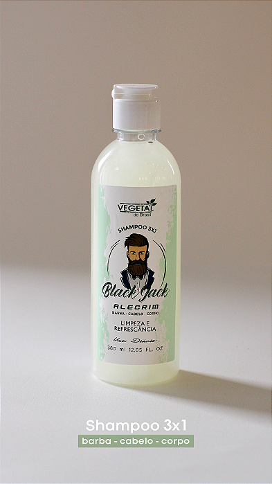 Black Jack alecrim Shampoo 3x1 Flora Pura